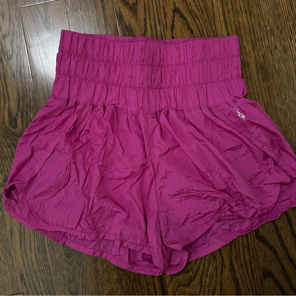 Free People “The Way Home” Shorts in Hot Pink, White, and Blue